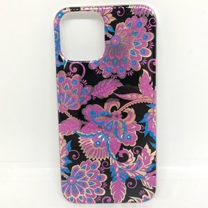 NWT Claire’s Paisley Glitter IPhone 12 Pro Max Case Black Pink Blue